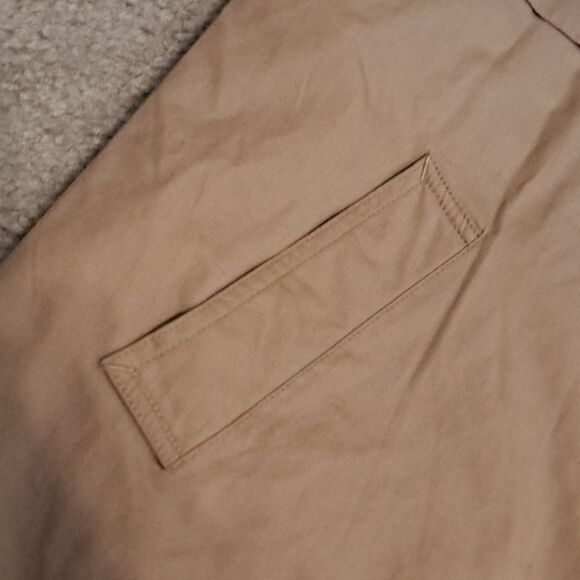 Classic Vintage Trench Coat Removable zipper Lining Pockets Funnel Neck Size 8 - Picture 9 of 16